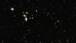 Cluster of Far galaxies and Stars