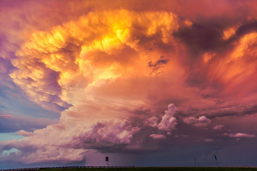 Plume of Clouds During Sunset