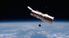 NASA Hubble Space Telescope Hovering