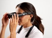 Person Wearing eSight Glasses