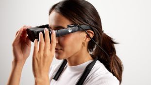 Person Wearing eSight Glasses