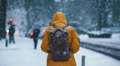 Person Wearing Jacket During Snow