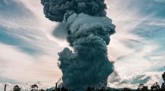 Volcanic Eruption in North Sumatra, Indonesia