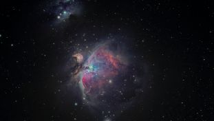 Cluster of Stars and a Nebula