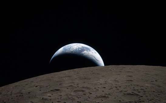 Artemis II Earth and Moon Image