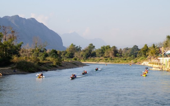 Mekong River As Seen In Laos