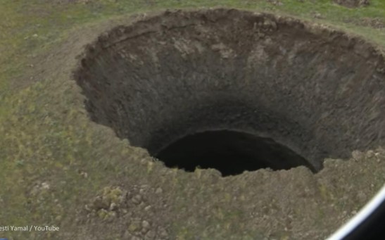 Science Times - "Colossal Forces of Nature" Blasts a 165-ft Deep Hole in the Russian Tundra
