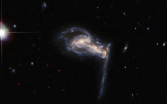 Hubble Spots Squabbling Galactic Siblings