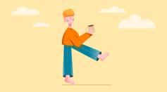Physics Behind Walking With Coffee on Hand: How Can It Be Applied to Soft Robotics?