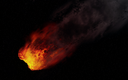Meteor asteroid space disaster