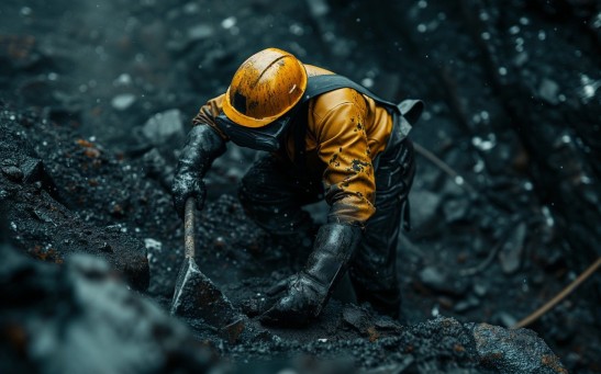 Ai Generated Man Miner